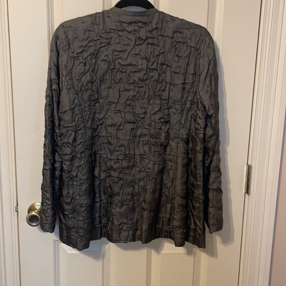 Eileen Fisher Jacket petite medium 100% silk jacket 100% silk lining - - Picture 5 of 9